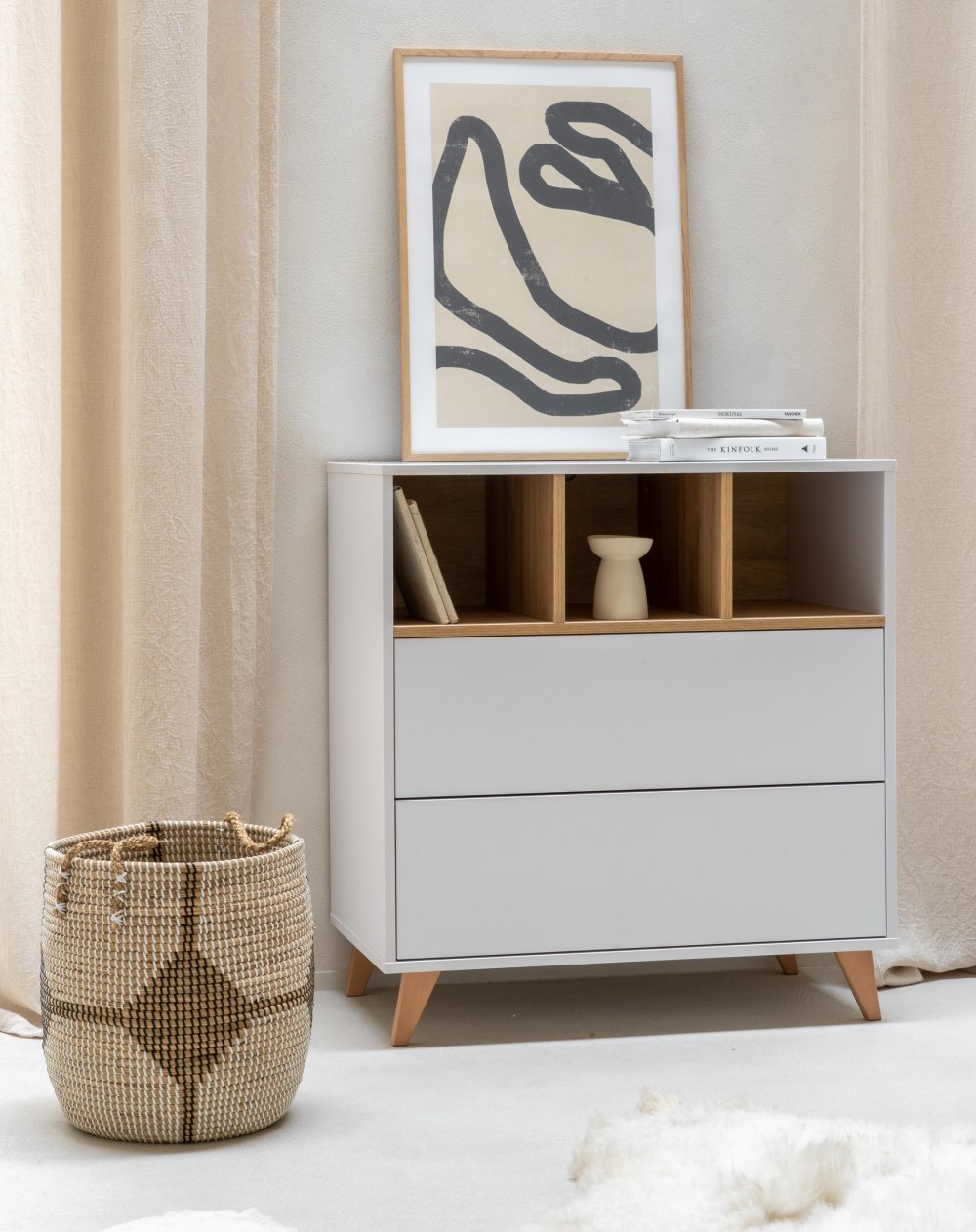 Quax dětská komoda loft bílá